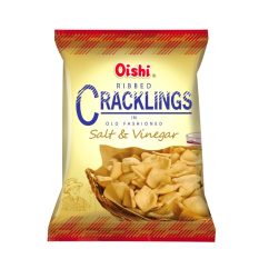 Oishi Old Fashioned Ribbed Crackling Salt And Vinegar Flavor 50G